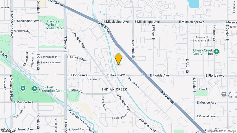 1431 S Ulster St Map and Location Details