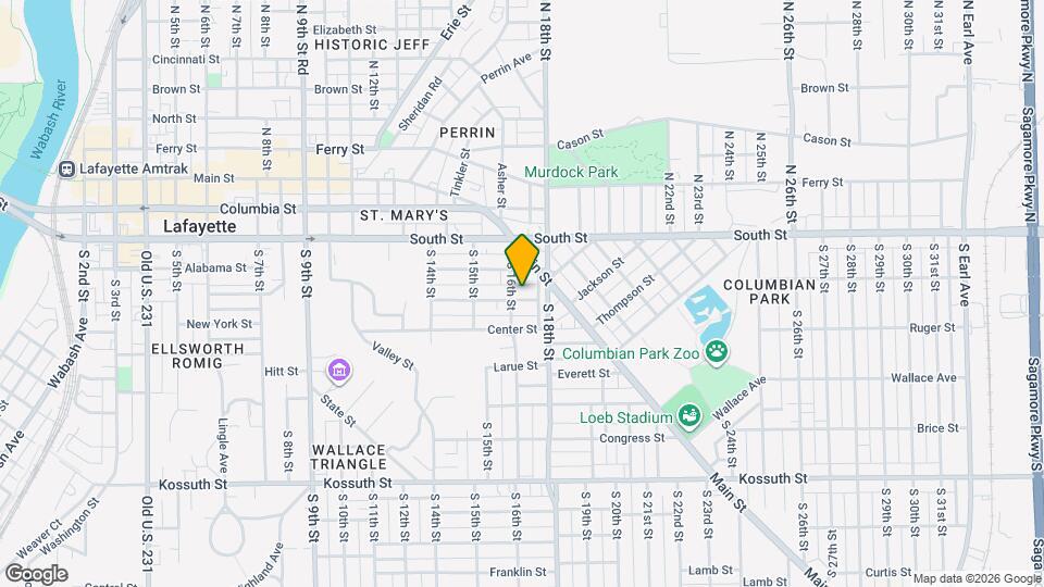 1608 Grove St, Unit Apt B Map and Location Details