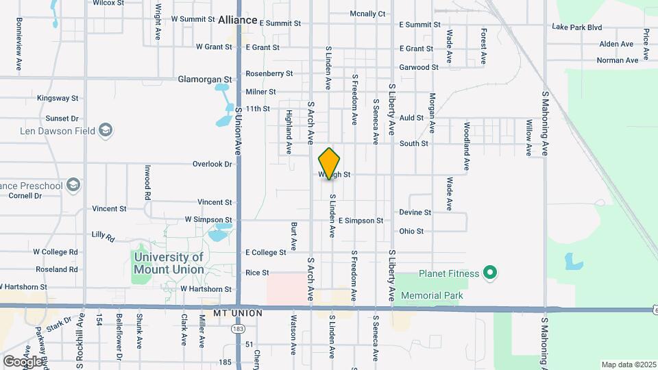 1437 S Linden Ave Map and Location Details