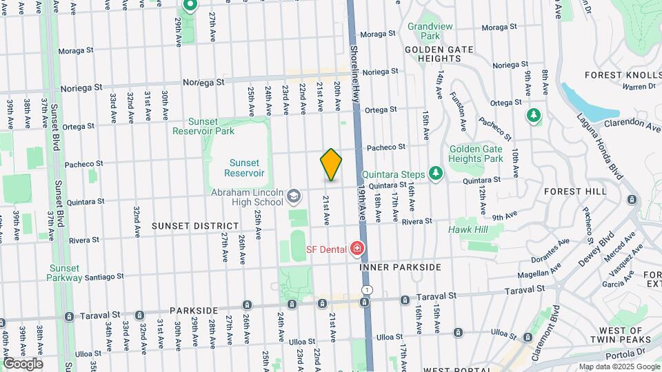 1136 Quintara St Map and Location Details