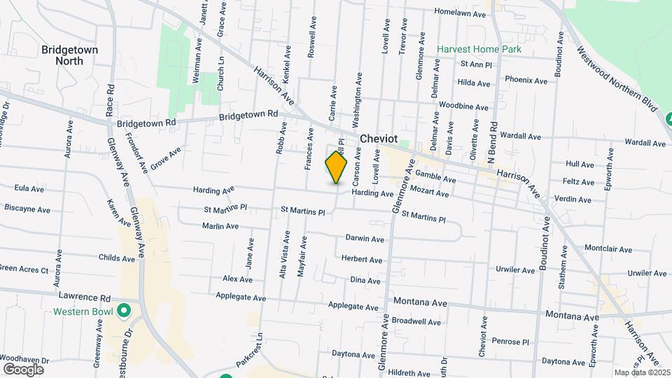 4028 Harding Ave Map and Location Details