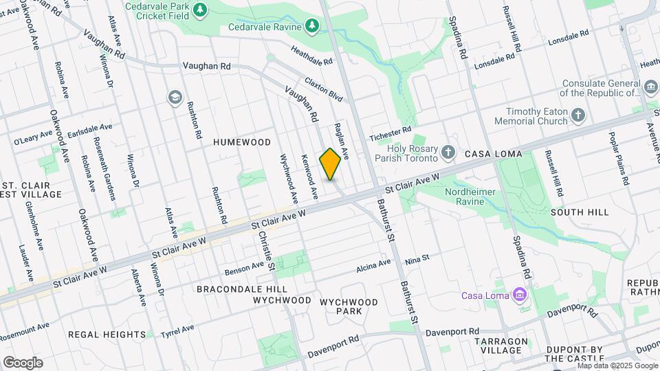 90 Vaughan Rd Map and Location Details