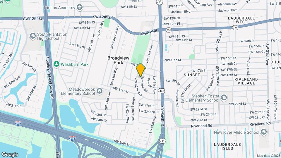 1837 Gardenia Rd Map and Location Details