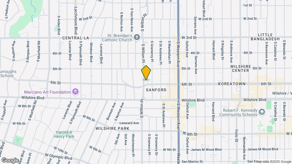 550 S Wilton Pl Map and Location Details