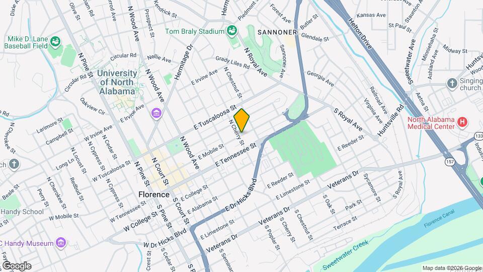 602 E Mobile St Map and Location Details