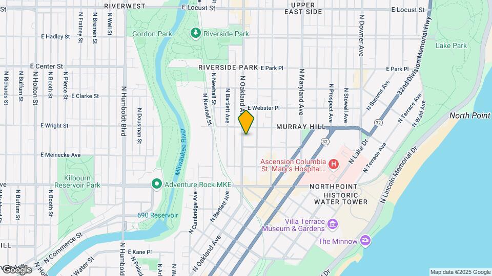 2466 N Oakland Ave Map and Location Details