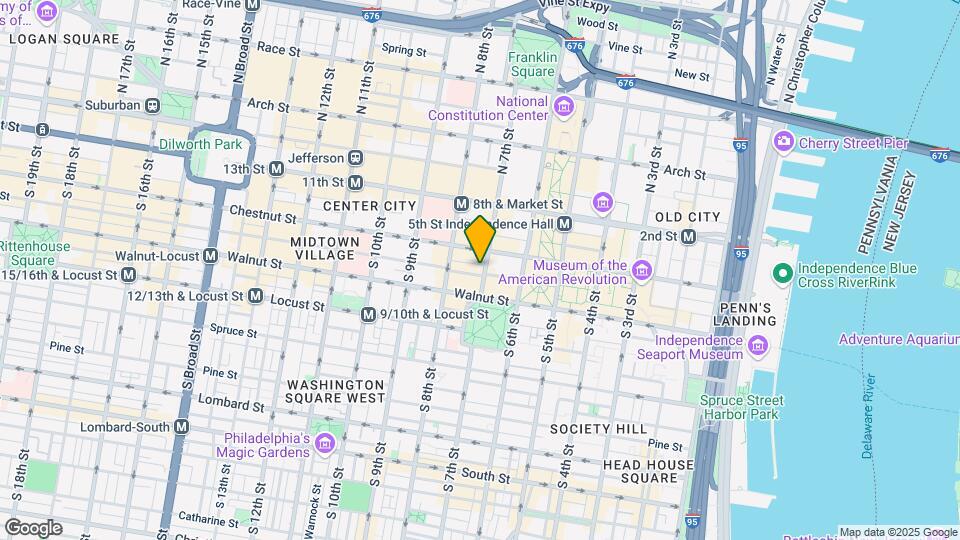 701 Sansom Street Map and Location Details