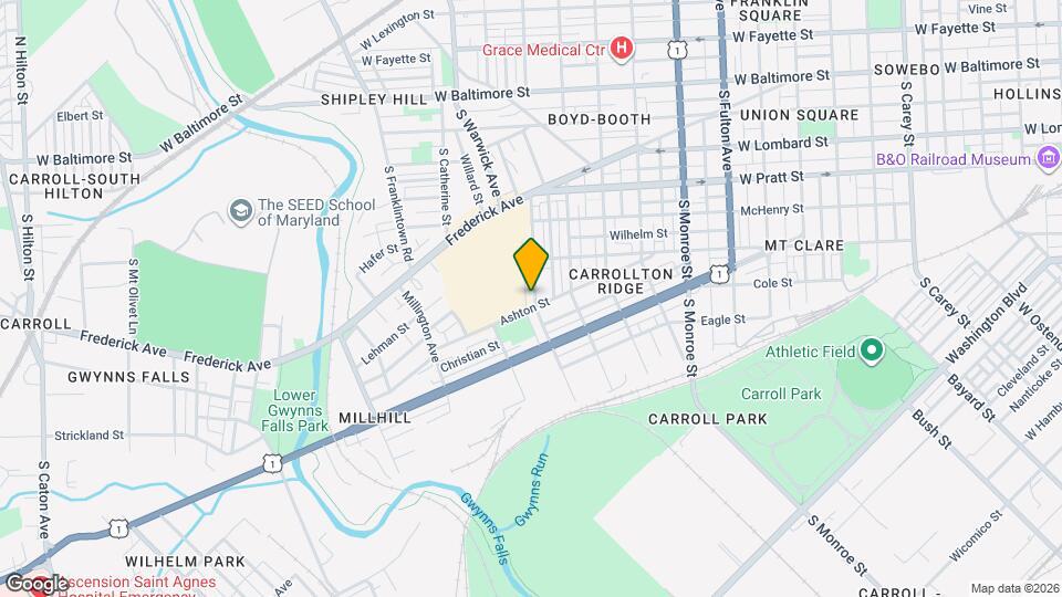 476 S Bentalou St Mapa y Detalles de la Ubicación