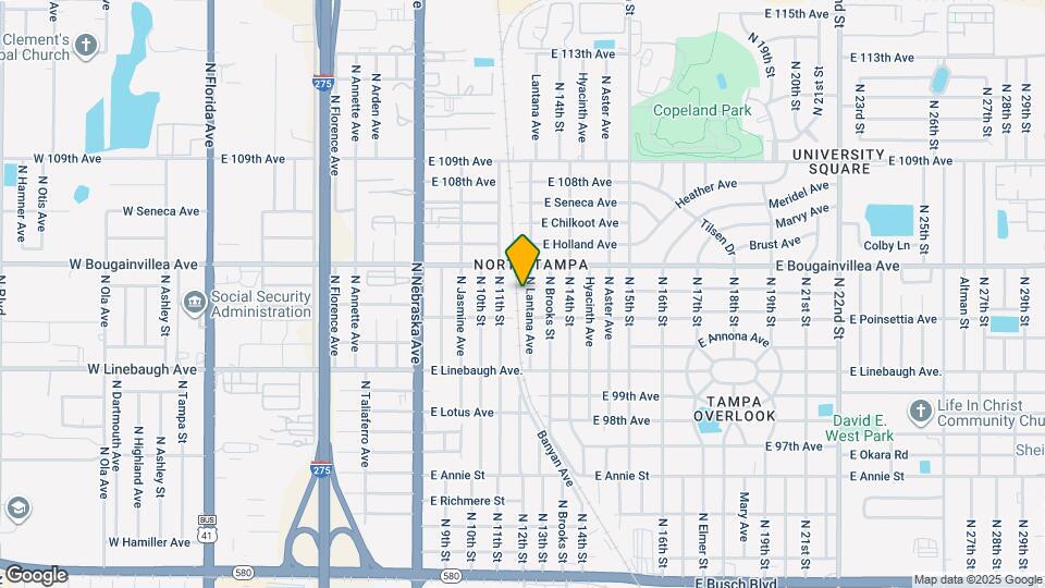 10112 N Lantana Ave Map and Location Details