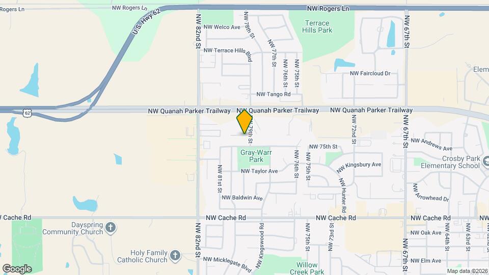7912 NW Crossland Cir Map and Location Details