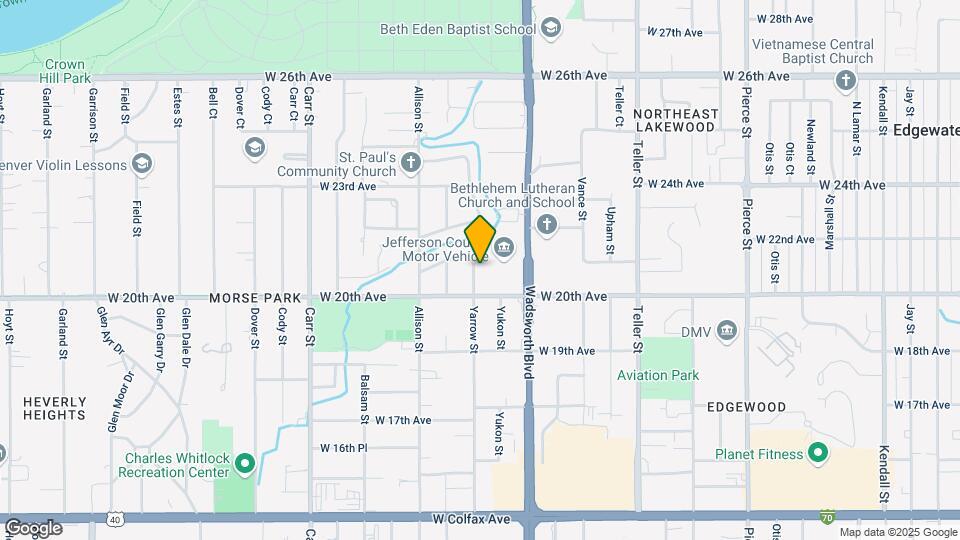 2060 Yarrow St Map and Location Details