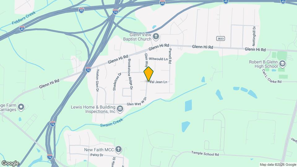 6103 Glen Way Dr Map and Location Details