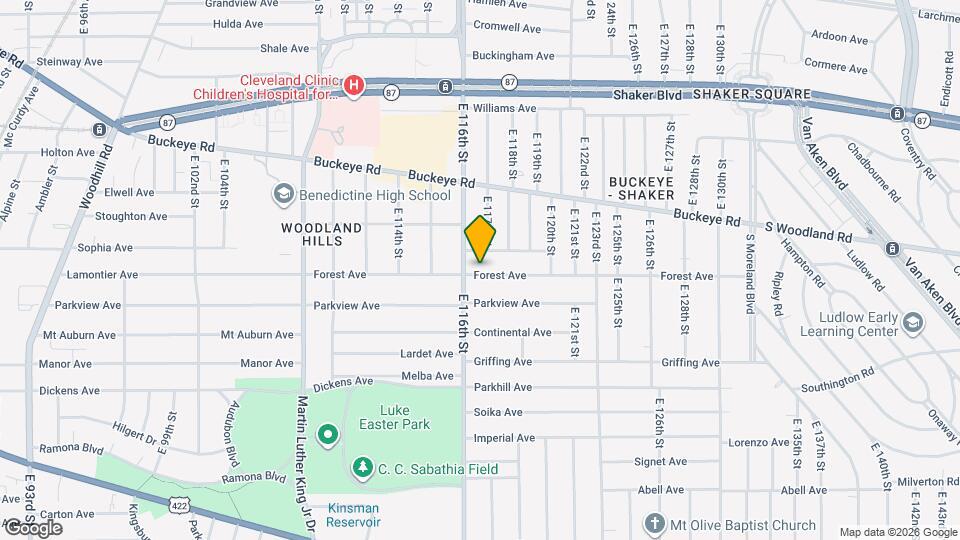11617 Forest Ave Map and Location Details