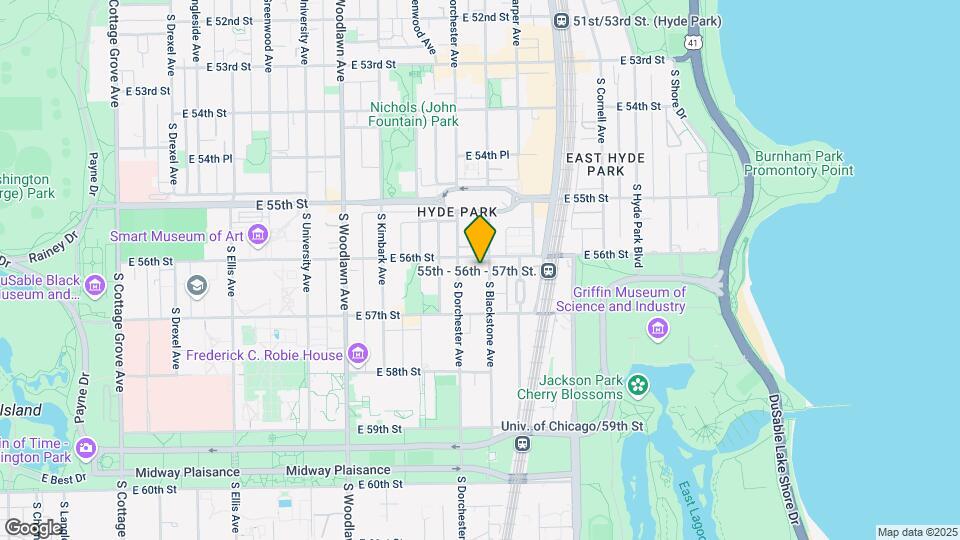 5612 S Blackstone Ave Map and Location Details