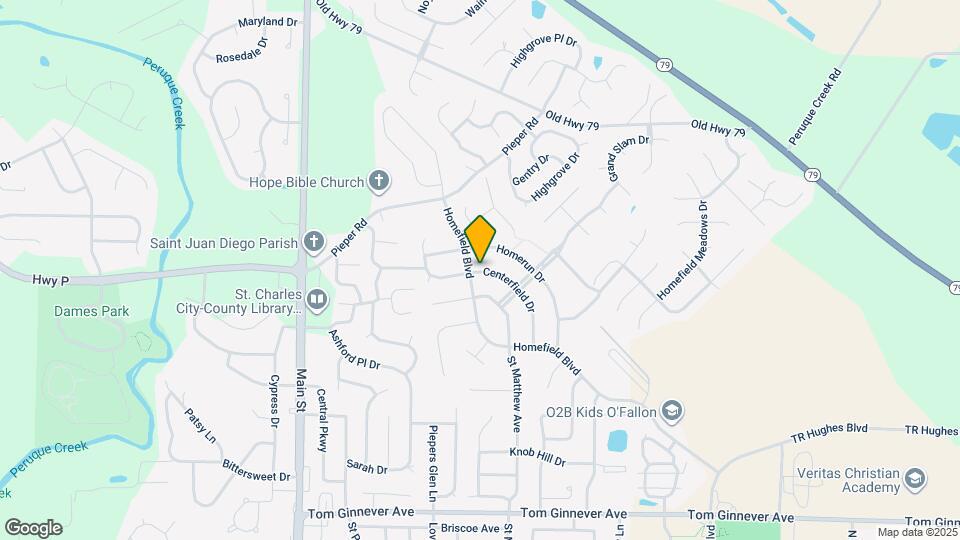 934 Centerfield Dr Map and Location Details