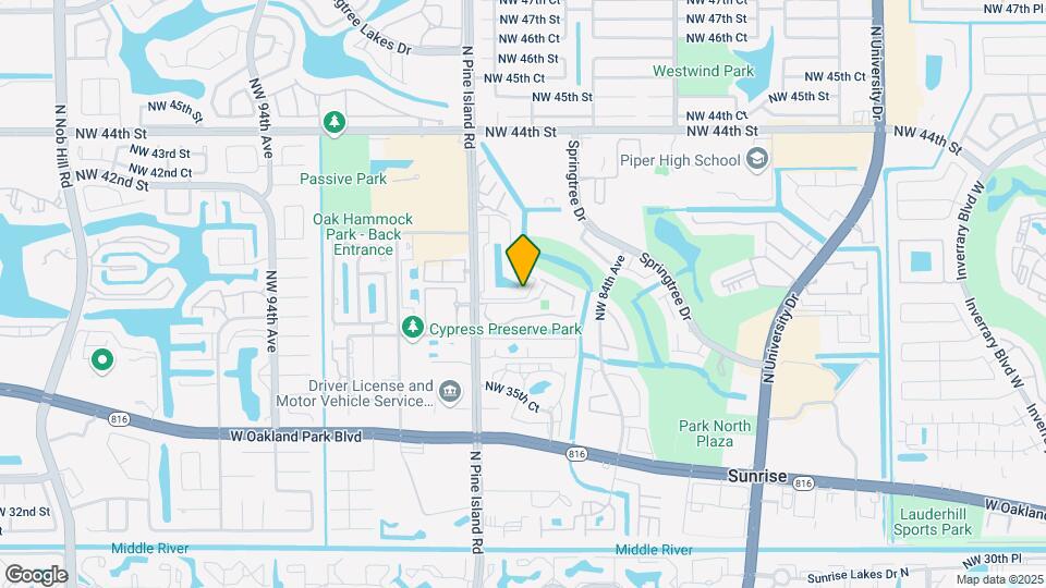 8733 NW 39th St Mapa y Detalles de la Ubicación