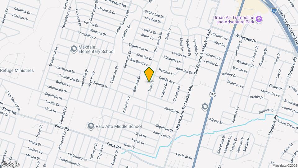 1811 Janis Dr Map and Location Details