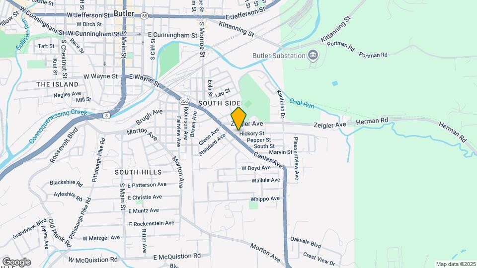 33 Hickory St Map and Location Details