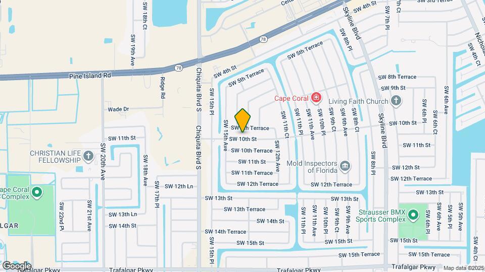 1405 SW 10th St Map and Location Details