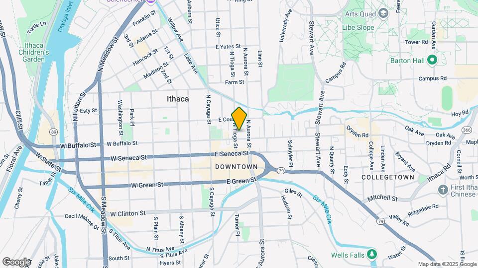 307 N Tioga St Map and Location Details