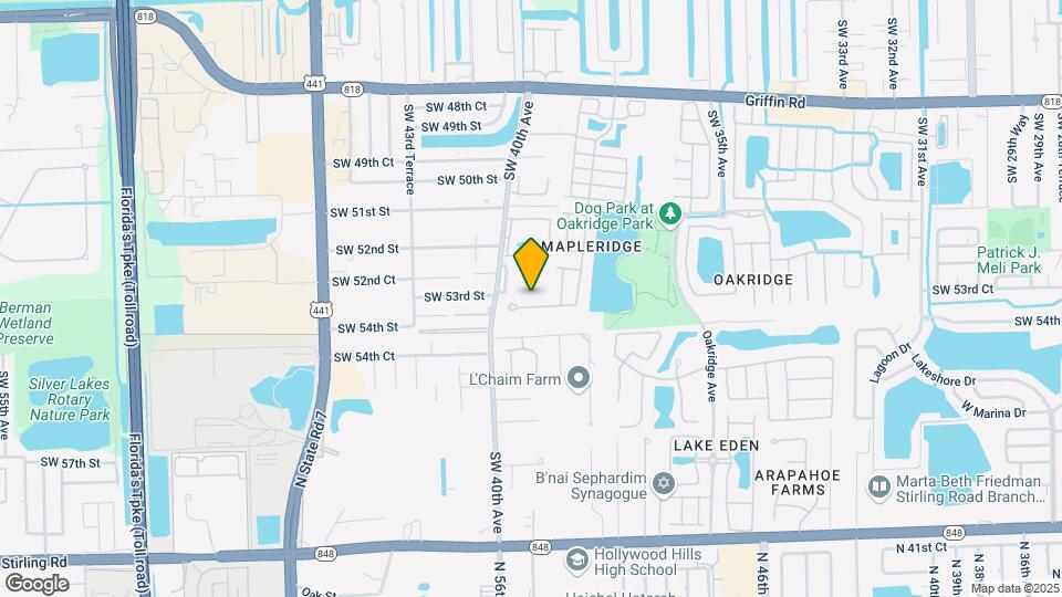 3925 SW 53rd Ct Map and Location Details