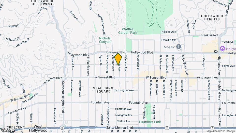 1551 N Stanley Ave Map and Location Details