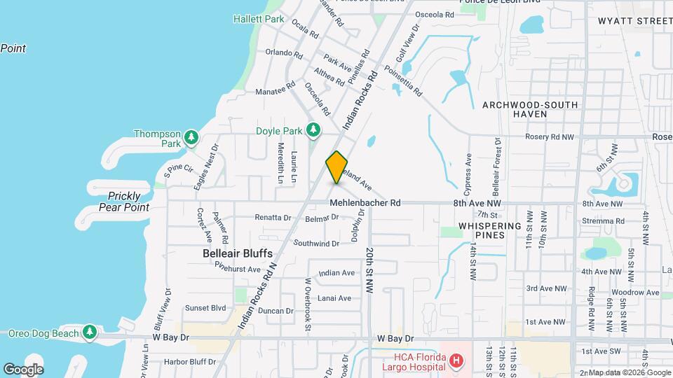 601 Palm Ave Map and Location Details
