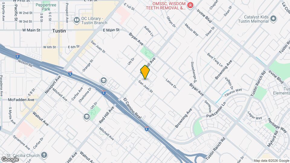 13722 Red Hill Ave Map and Location Details