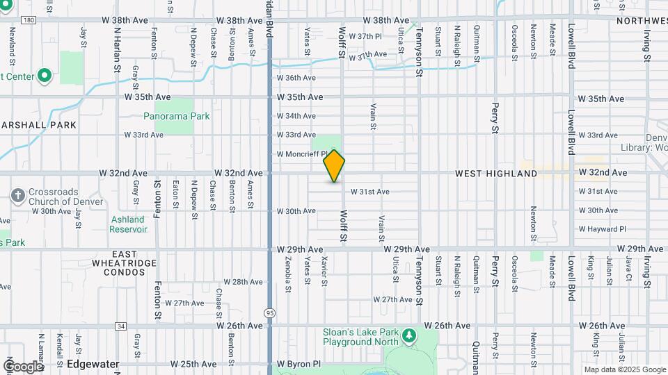 4821 W 31st Ave Map and Location Details