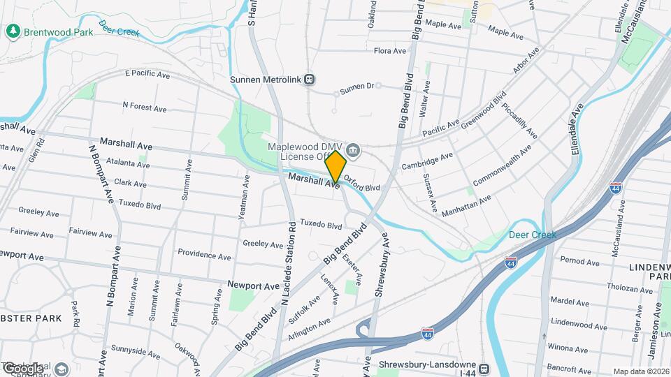 1046 Marshall Ave Map and Location Details