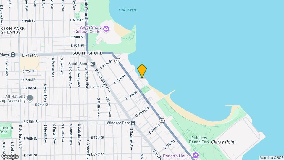 7337 S South Shore Dr Mapa y Detalles de la Ubicación