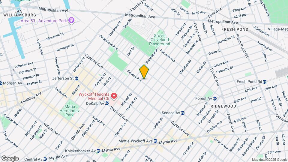 455 Seneca Ave Map and Location Details