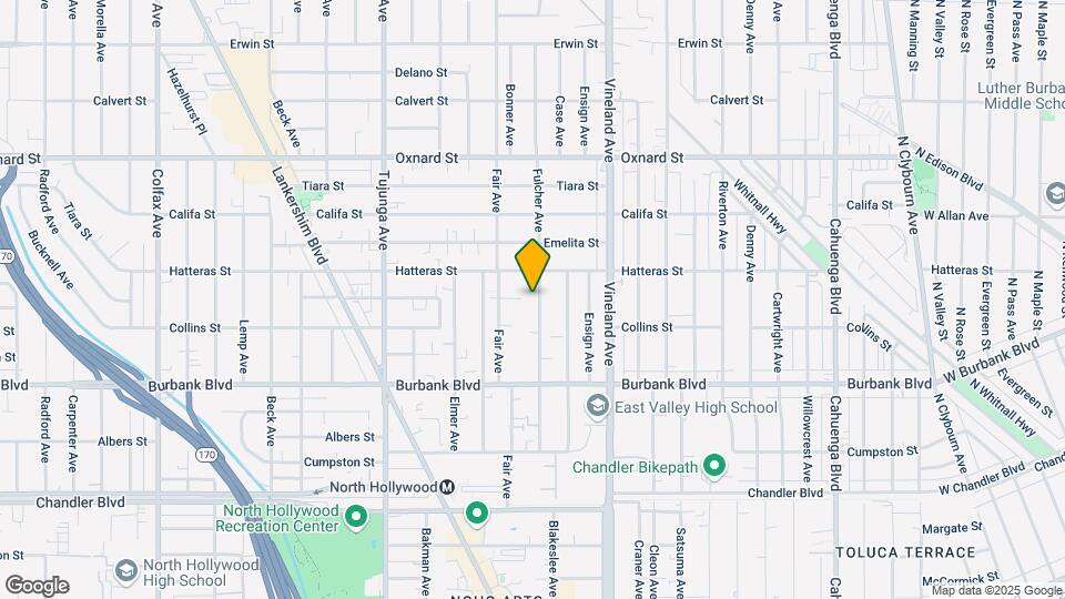 5731 Fulcher Ave Map and Location Details