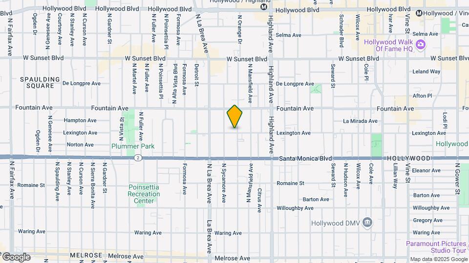 1201 N Orange Dr Map and Location Details
