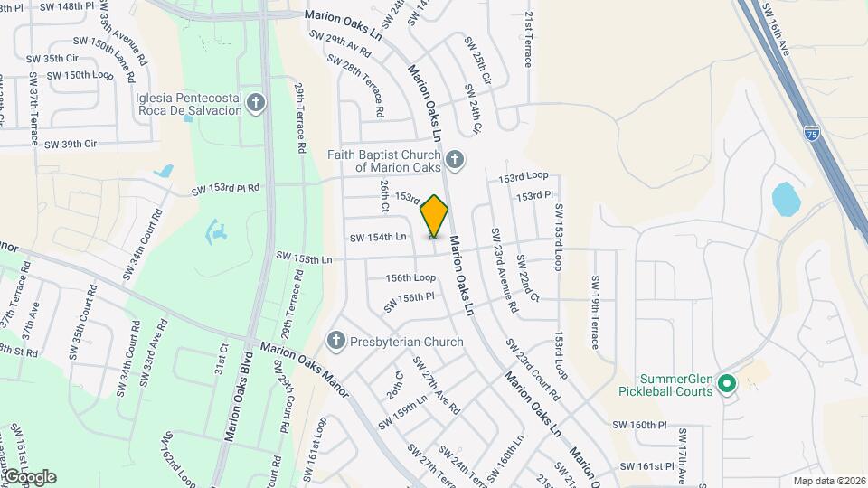 2161 SW 153rd Pl Rd Map and Location Details