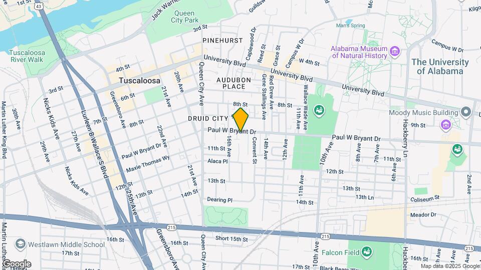 1515 Paul Bryant Dr Map and Location Details