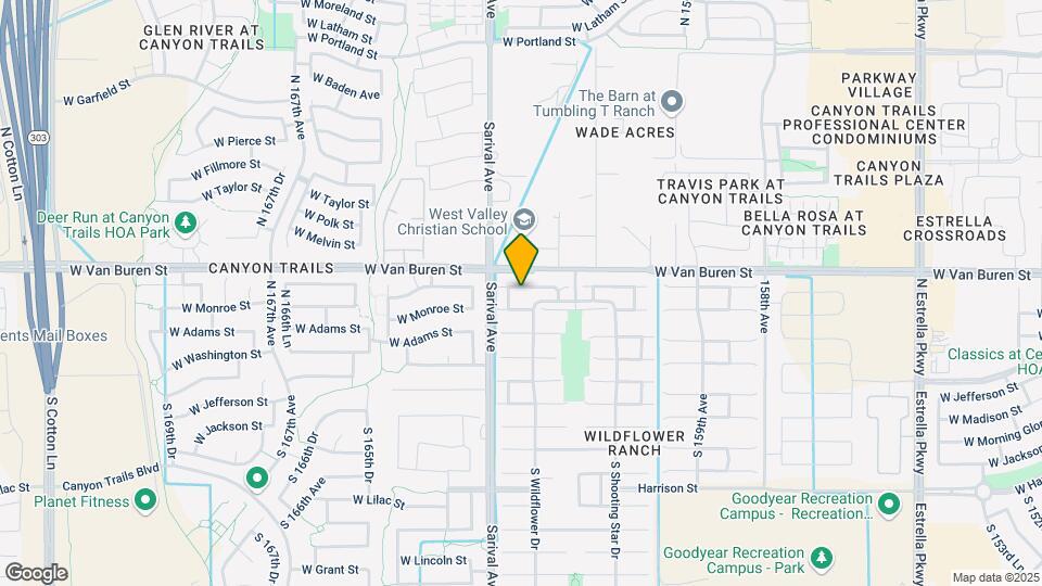 16249 W Woodlands Ave Map and Location Details