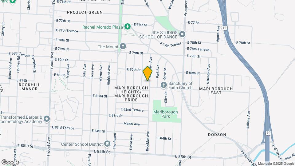 8032 Brooklyn Ave Map and Location Details