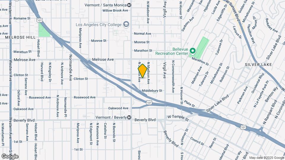 542 N Juanita Ave Map and Location Details