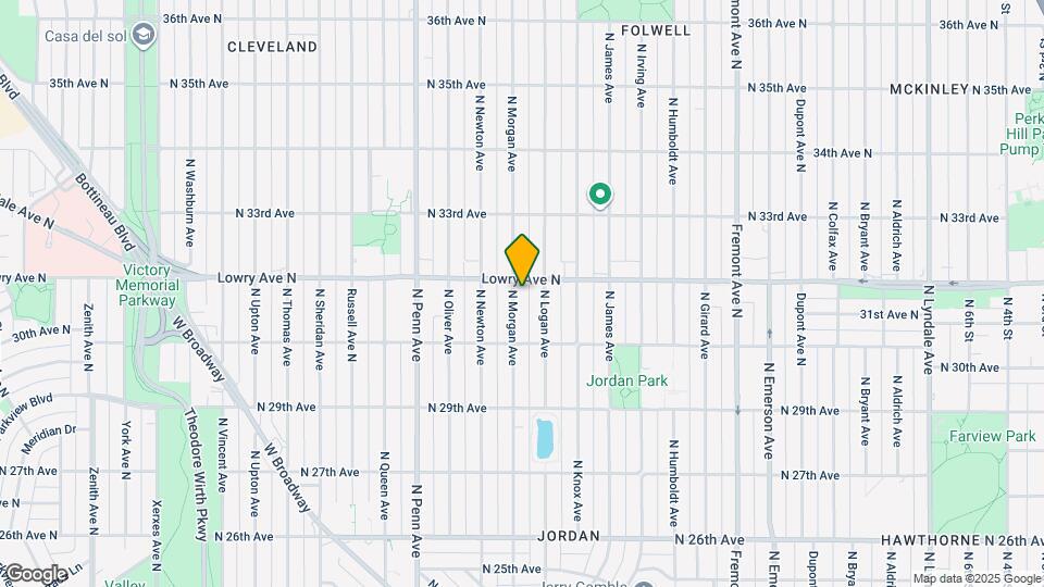 3118 N Morgan Ave Map and Location Details