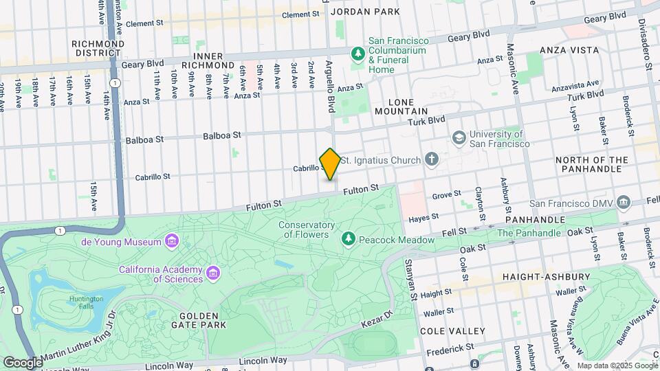 863 Arguello Blvd Mapa y Detalles de la Ubicación
