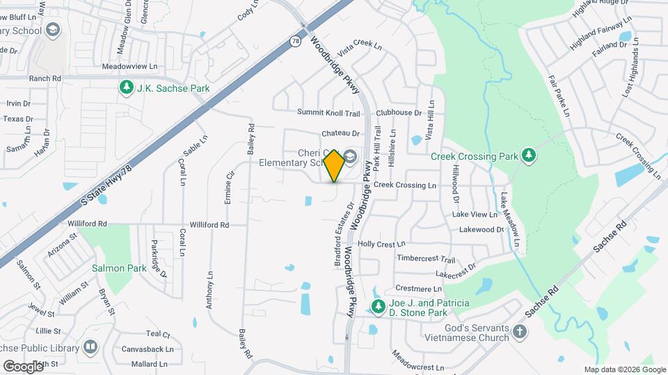 5730 Creek Crossing Ln Map and Location Details