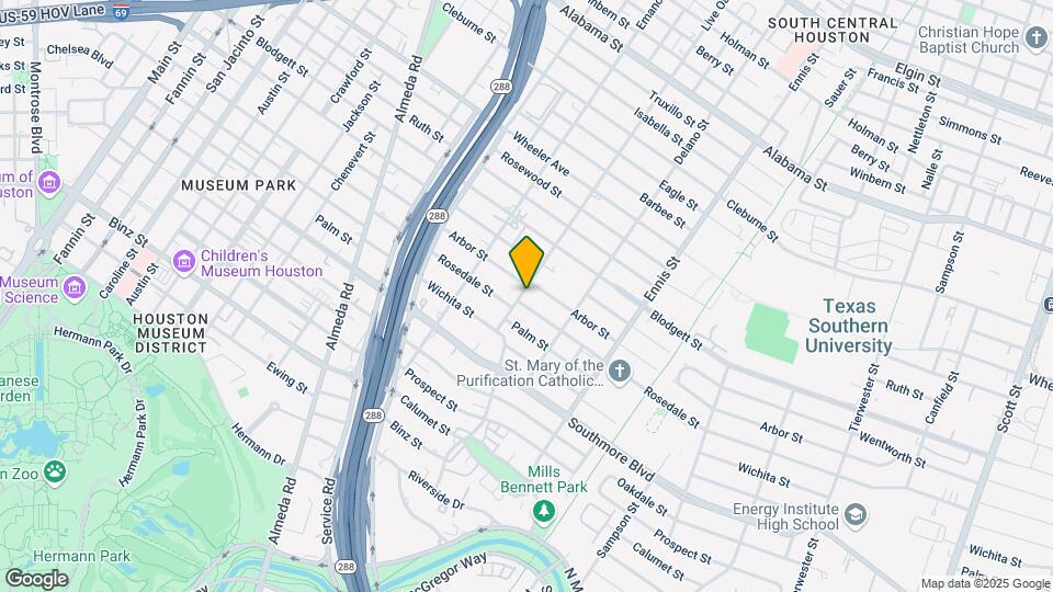 2601 Rosedale St Map and Location Details