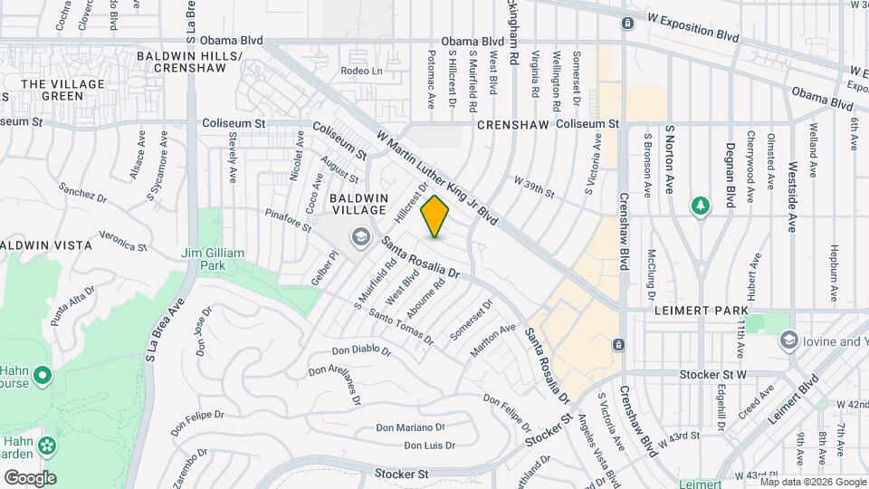 4108 Palmwood Dr Map and Location Details