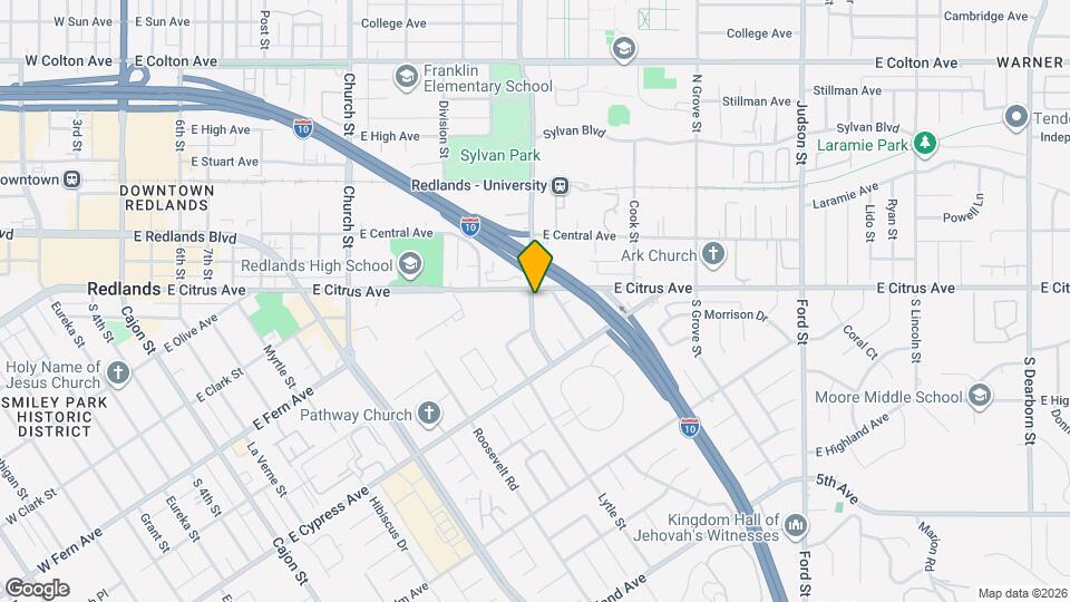 501 S University St Map and Location Details