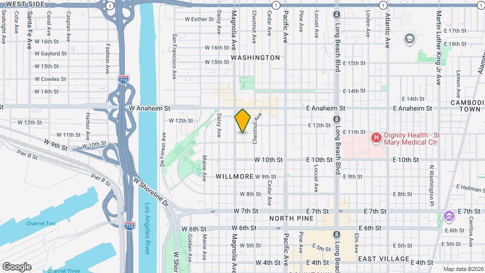 1116 Magnolia Ave Map and Location Details