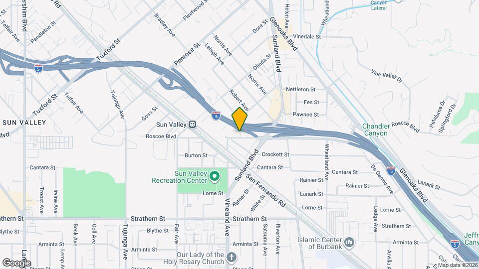 10961 Roscoe Blvd Map and Location Details