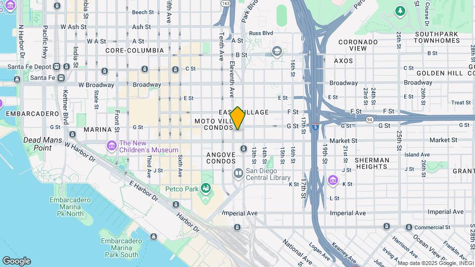 601 Eleventh Ave Map and Location Details