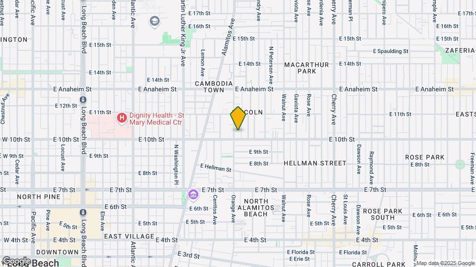 1010-1020, 1028 Orange Ave. Mapa y Detalles de la Ubicación