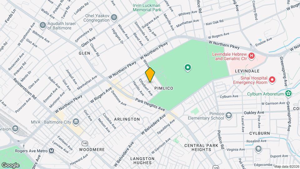 5340 Maple Ave Map and Location Details